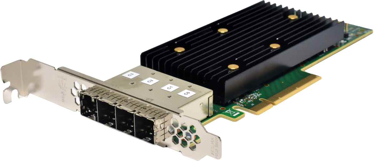 Lenovo ThinkSystem 430-16e Quad-Port 12Gb/s SFP SAS/SATA PCIe HBA 01KN503