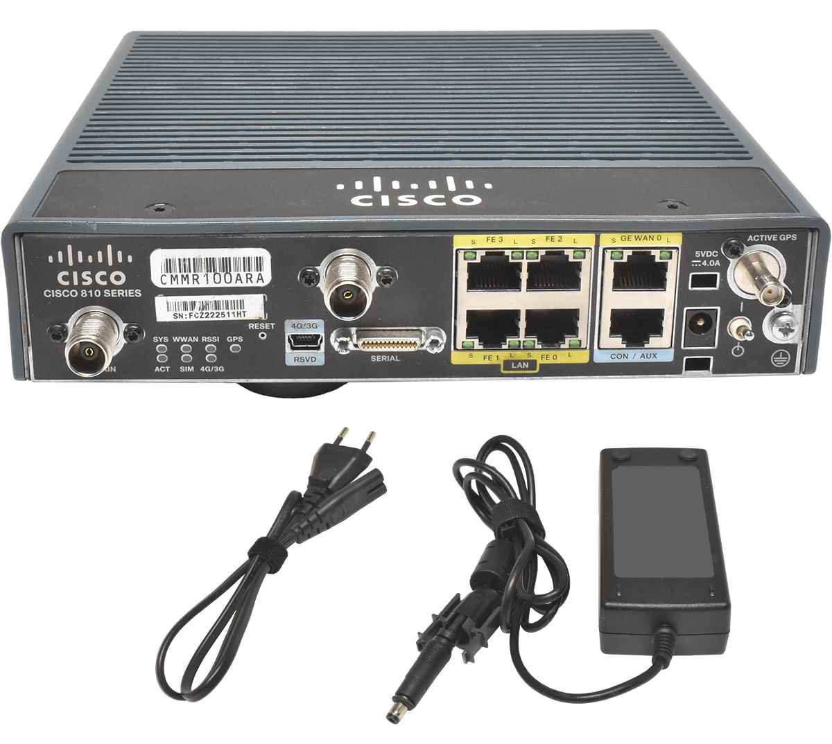 Cisco C819G-4G-GA-K9 4-Port RJ-45 100Mbits LAN Integrated Services Router AC Adapter Cisco C819G-4G-GA-K9 4-Port RJ-45 100Mbits LAN Integrated Services Router AC Adapter