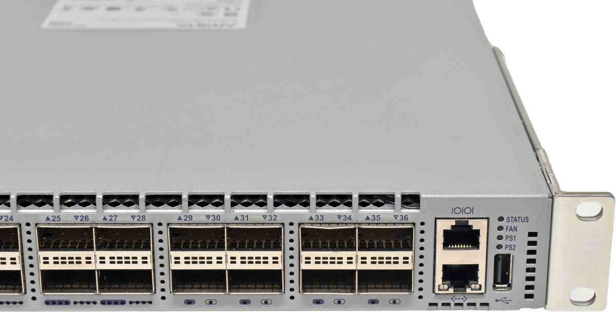 Arista DCS-7050QX-32S-R 32-Port 40G QSFP+ Ethernet Switch 4x SFP+ Rack Ears Arista DCS-7050QX-32S-R 32-Port 40G QSFP+ Ethernet Switch 4x SFP+ Rack Ears