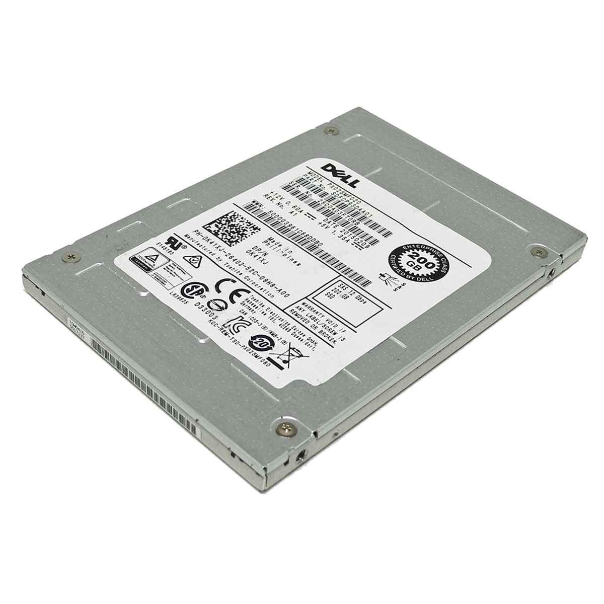 Dell Toshiba PX02SMF020 200GB SAS 12Gbps 2.5“ Solid State Drive (SSD) 0K41XJ Dell 400GB SAS 12Gbps 2.5“ Solid State Drive (SSD) PX02SMF040 PN: 0HKK8C