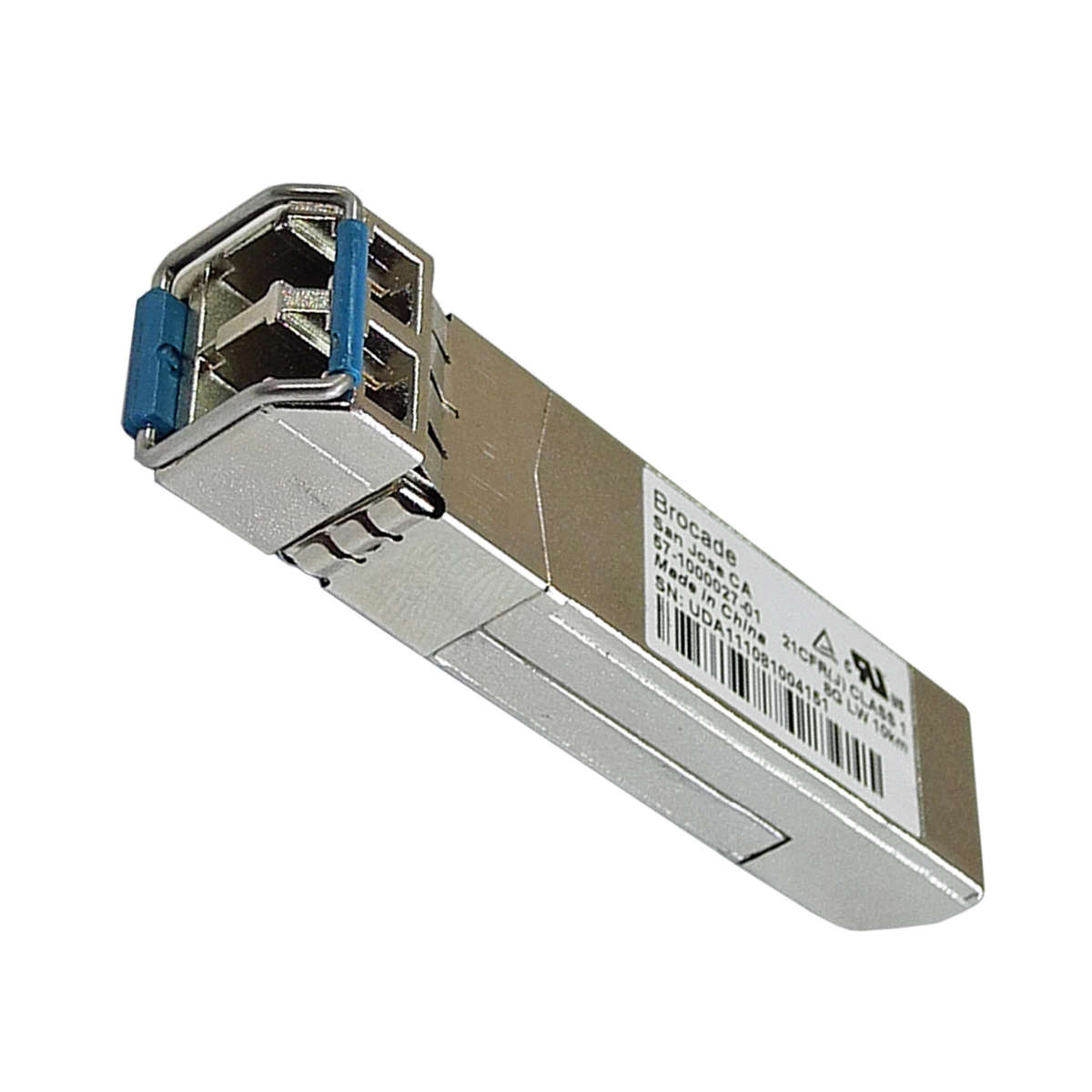 Brocade-57-1000027-01-SFP-8GB-LW-10km-1310nm-Trans-002.jpg Brocade 57-1000027-01 SFP+ 8GB LW 10km 1310nm Transceiver Module