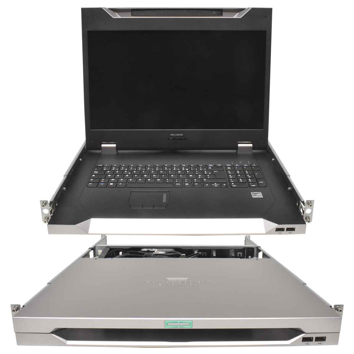 HP LCD8500 18,5" KVM Console 741492-001 AF630A + PSU + Rail Kit