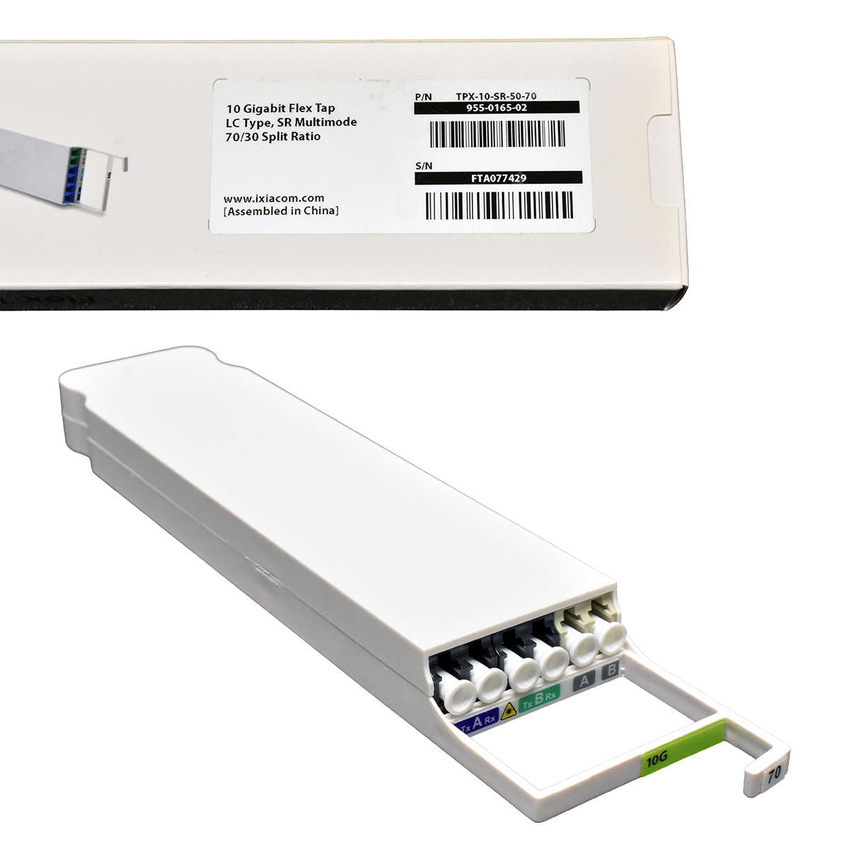 Ixia-Flex-Tap-TPX-10-SR-50-70-10G-LC-Type-SR-Multi-007.jpg Ixia Flex Tap TPX-10-SR-50-70 10G LC Type SR Multimode 70/30 Split Ratio NEW NEU