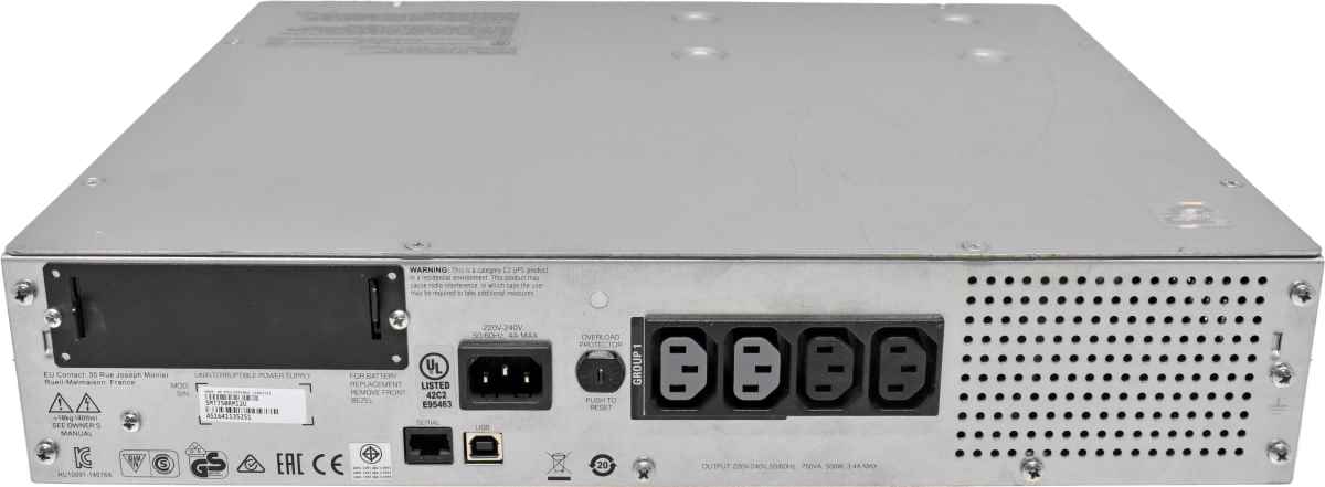 APC Smart UPS SMT750RMI2U 750VA 500W 2HE USV no Batteries no Front Bezel APC Smart UPS SMT750RMI2U 750VA 500W 2HE USV no Batteries no Front Bezel