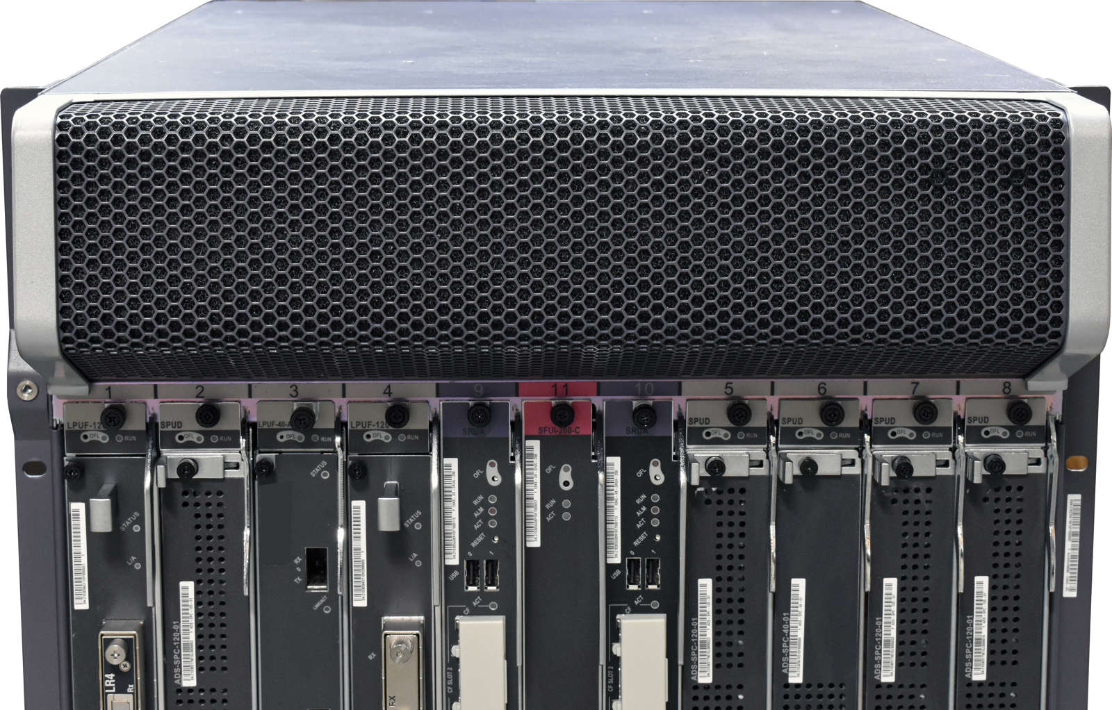 Huawei Secospace AntiDDos8080 Protection System 11x Modules inclusive LPUF-40-A 4x 40G Transceiver