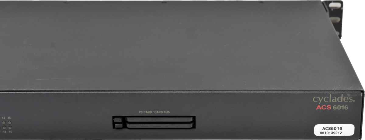 Avocent Cyclades ACS6016 16-Port Advanced Console Server 520-570-513 +PC Card Slot