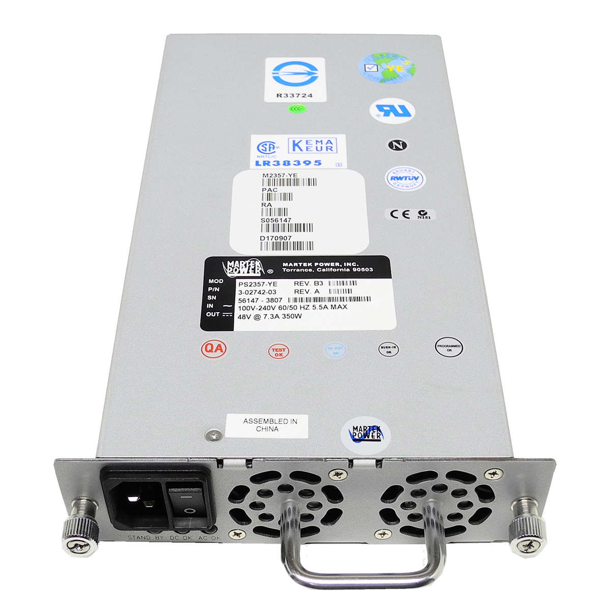 MARTEK-POWER-Power-Supply-Netzteil-PS2357-YE-350W-002.jpg MARTEK POWER Power Supply / Netzteil PS2357-YE 350W für Dell PowerVault ML6000