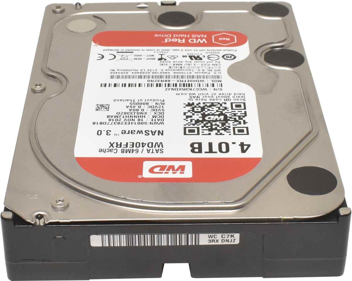 WD Wester Digital 4TB 3.5" 5.4K 6G SATA HDD Festplatte WD40EFRX-68N32N0