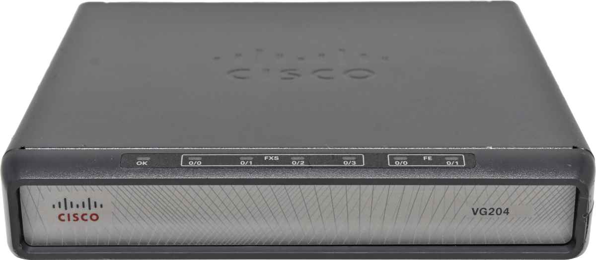 Cisco VG204 74-5701-01 Analog Voice Gateway - VoIP Telephone Adapter no PSU Cisco VG204 74-5701-01 Analog Voice Gateway - VoIP Telephone Adapter no PSU