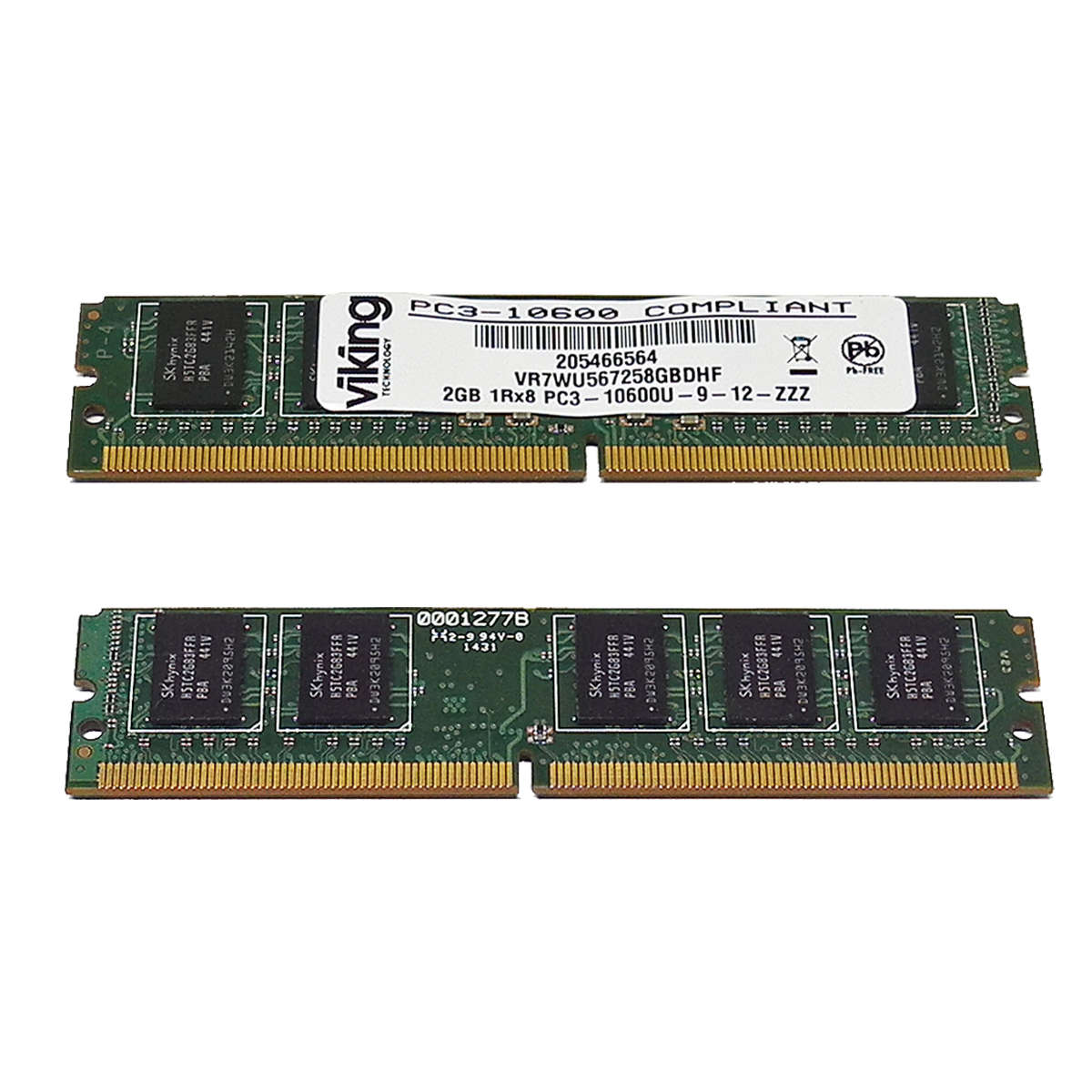 Viking-VR7WU567258GBDHF-2GB-1Rx8-PC3-10600U-DDR3-E-002.jpg Viking VR7WU567258GBDHF 2GB 1Rx8 PC3-10600U DDR3 ECC 244-pin VLP Mini-UDIMM