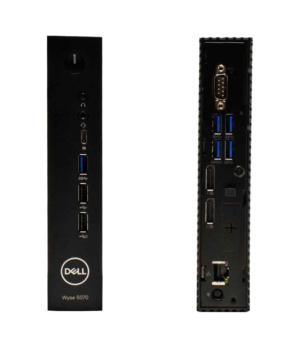 Dell Wyse 5070 Thin Client Intel J4105 1.5GHz CPU 4GB PC4 16GB eMMC ohne Netzeil