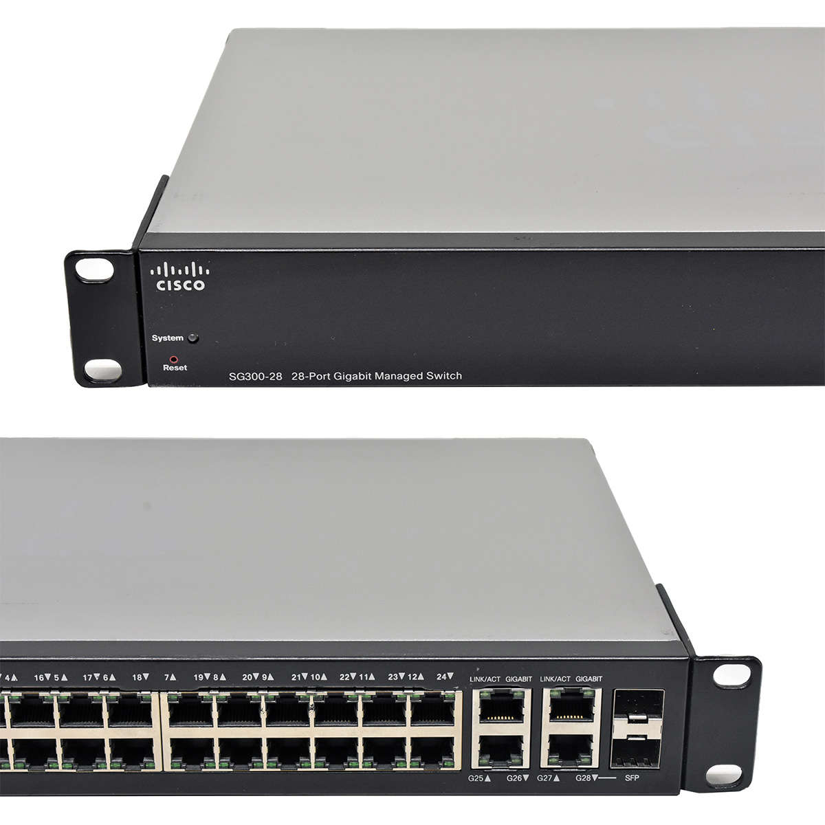 Cisco-SG300-28-SRW2024-K9-28-Port-RJ-45-GE-Switch-006.jpg Cisco SG300-28 SRW2024-K9 28-Port RJ-45 GE Switch 2x SFP +Rack Ears