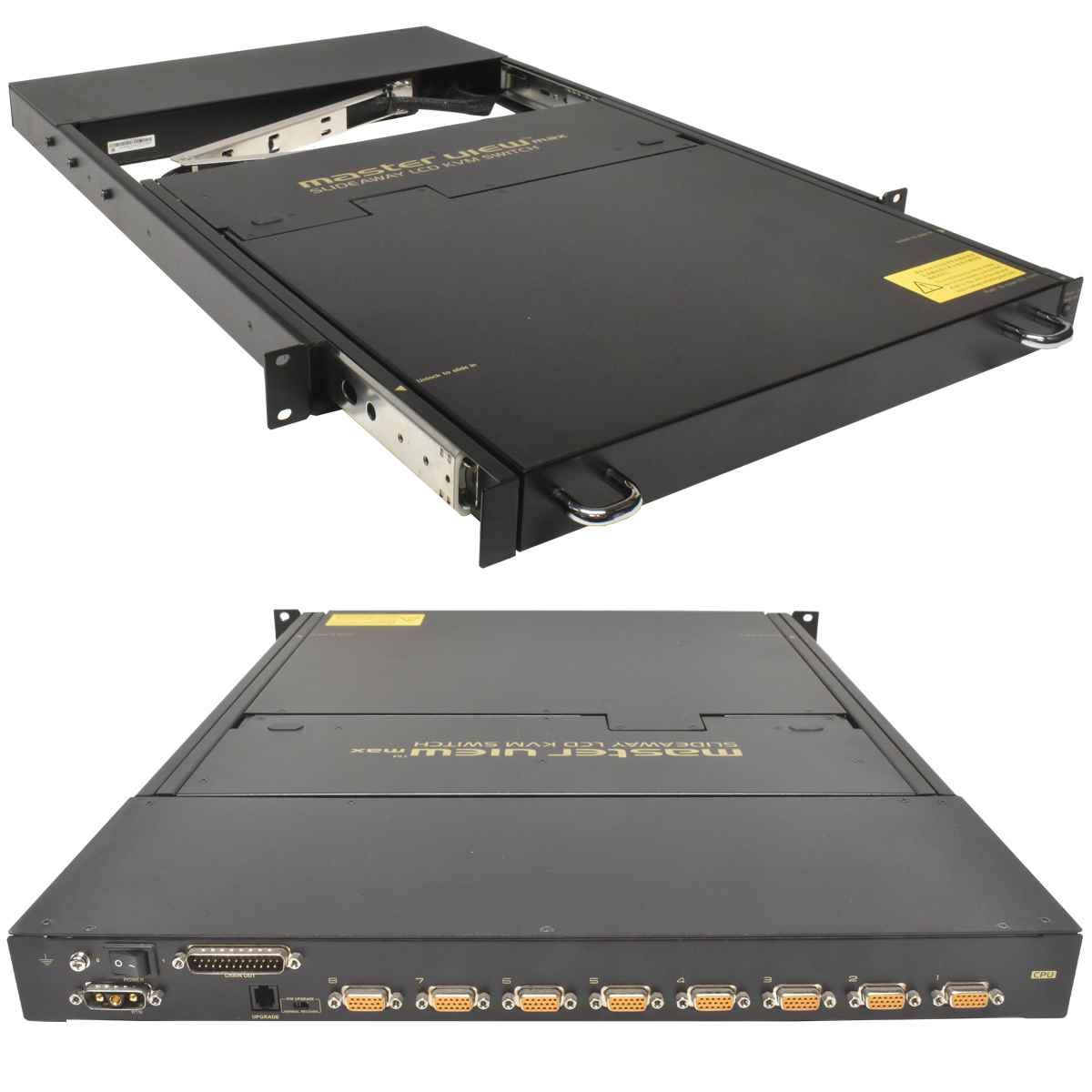 Aten Master View Slideaway LCD KVM Switch CS-1208DL 8 Port 15 Zoll QWERTY US 1U Aten Master View Slideaway LCD KVM Switch CS-1208DL 8 Port 15 Zoll QWERTY US 1U