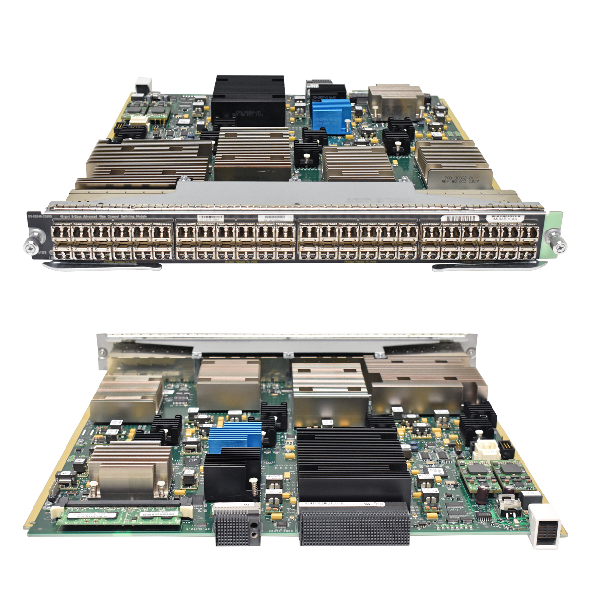Cisco DS-X9248-256K9 48 x SFP+ Ports 8 Gbps Fibre Channel Switching Module 68-4262-06 + 48 mini GBICs Cisco DS-X9248-256K9 48 x SFP+ Ports 8 Gbps Fibre Channel Switching Module 68-4262-06 + 48 mini GBICs