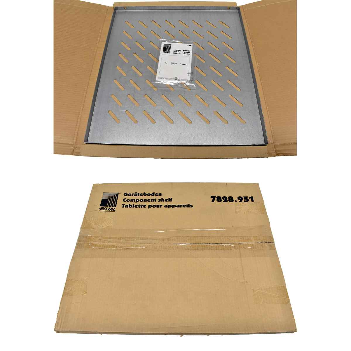 Rittal 7828.951 Geräteboden Schwerlast TS mit L-förmigen Profilschienen NEW NEU