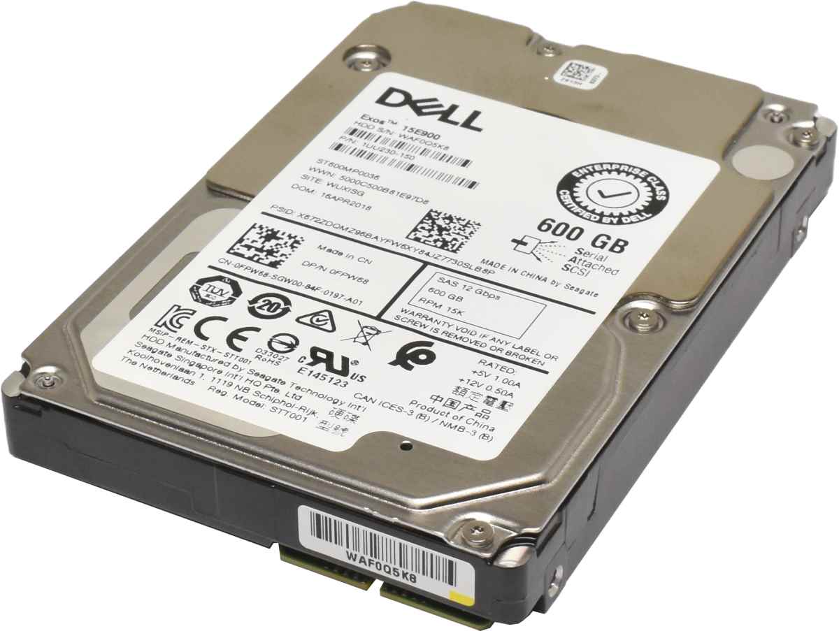 Dell 600GB Festplatte 2.5 Zoll SAS 12Gbps RPM 15K ST600MP0036 0FPW68