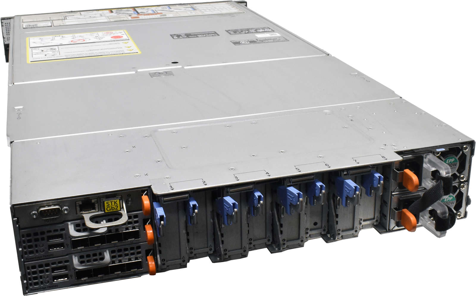 Dell-PowerEdge-FX2s-Rack-Server-0XHNMX-CMC-2x-FN41-005.jpg Dell PowerEdge FX2s Rack Server 0XHNMX CMC 2x FN410S 8x Riser Module 2x PSU