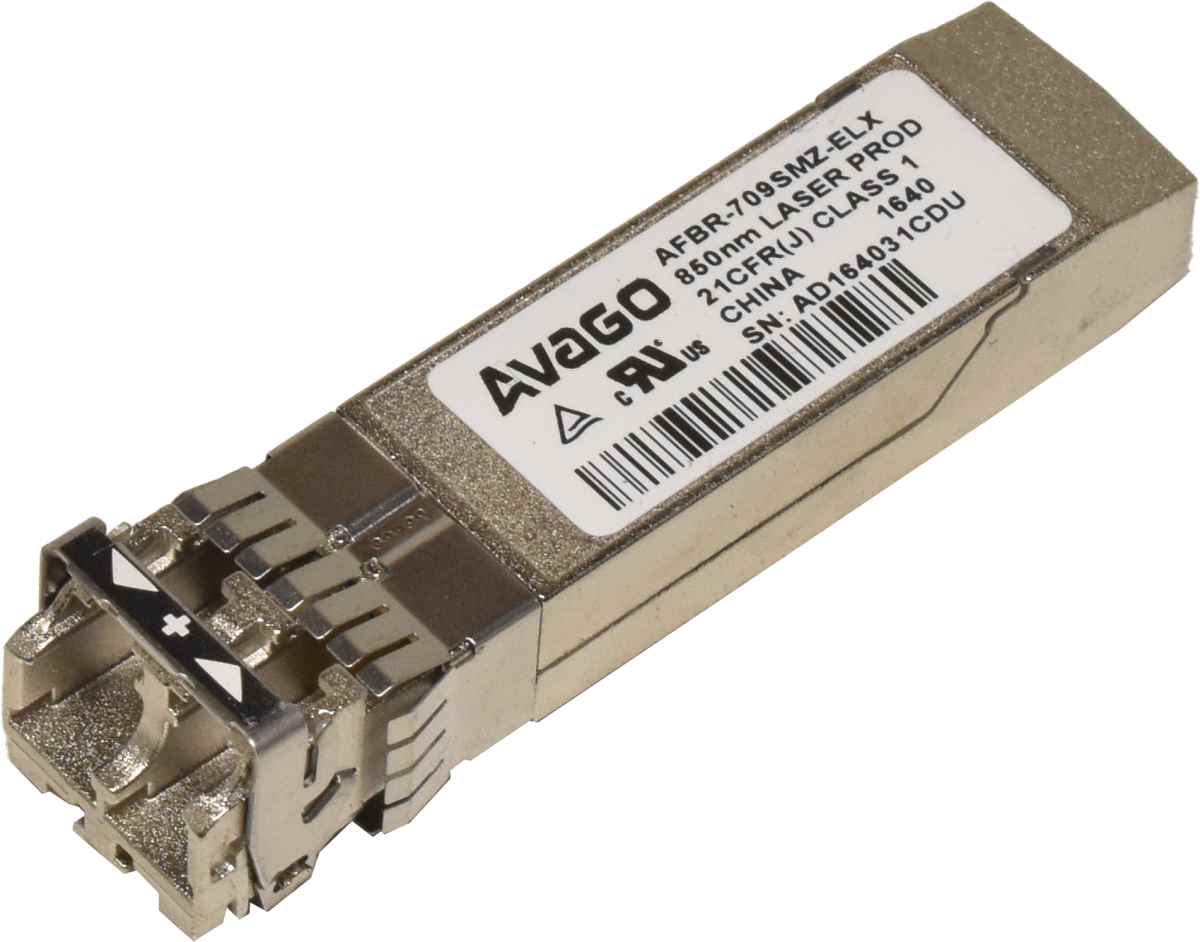 AVAGO AFBR-709SMZ-ELX 10Gb SFP+ SR 850 nm 300m MMF LC Duplex Transceiver Module AVAGO AFBR-709SMZ-ELX 10Gb SFP+ SR 850 nm 300m MMF LC Duplex Transceiver Module