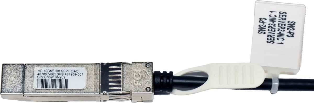 HP 487657-001 487969-001 3m 10G SFP+ - SFP+ Direct Attach Cable HP 487657-001 487969-001 3m 10G SFP+ - SFP+ Direct Attach Cable
