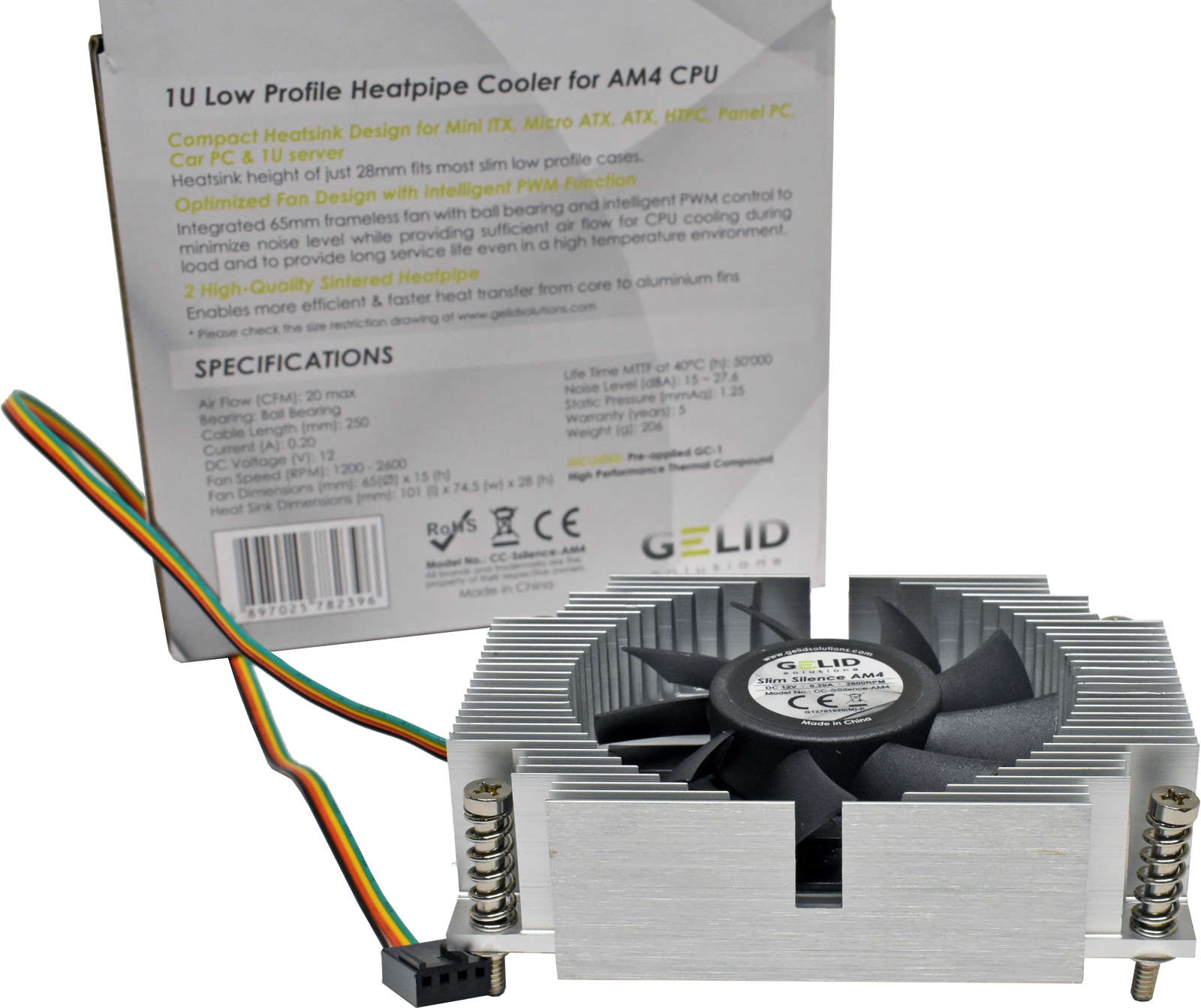 Gelid-1U-Lo-Profile-Kühler-Universal-AM-4-CPU-für-004.jpg Gelid 1U Lo Profile Kühler Universal AM 4 CPU für AM4 Board NEU/NEW