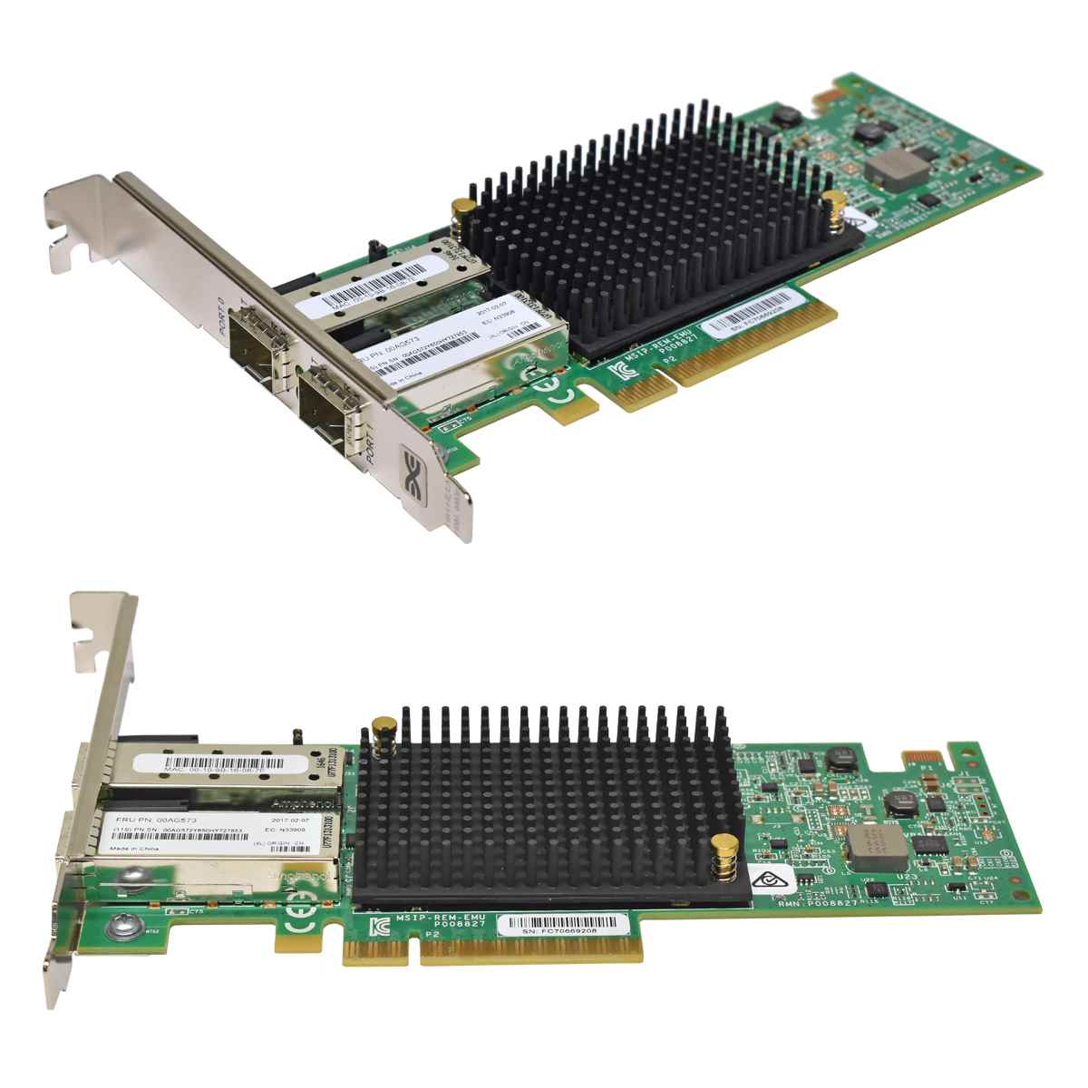 EMULEX IBM Lenovo 10G SFP+ Dual-Port PCIe x8 Network Adapter 00AG573 FP EMULEX IBM Lenovo 10G SFP+ Dual-Port PCIe x8 Network Adapter 00AG573 FP
