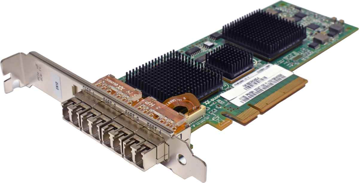 IBM QLogic 00WT106 QLE2564L-IBMP 4-Port 8G LWL PCIe x8 FC Server Adapter FP