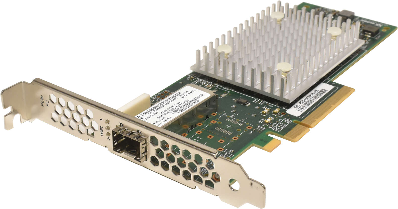 HP-Enterprise-StoreFabric-853010-001-SN1100Q-16Gb-001.jpg HP Enterprise StoreFabric 853010-001 SN1100Q 16Gb 1-Port PCIe3 Fibre Channel HBA FP