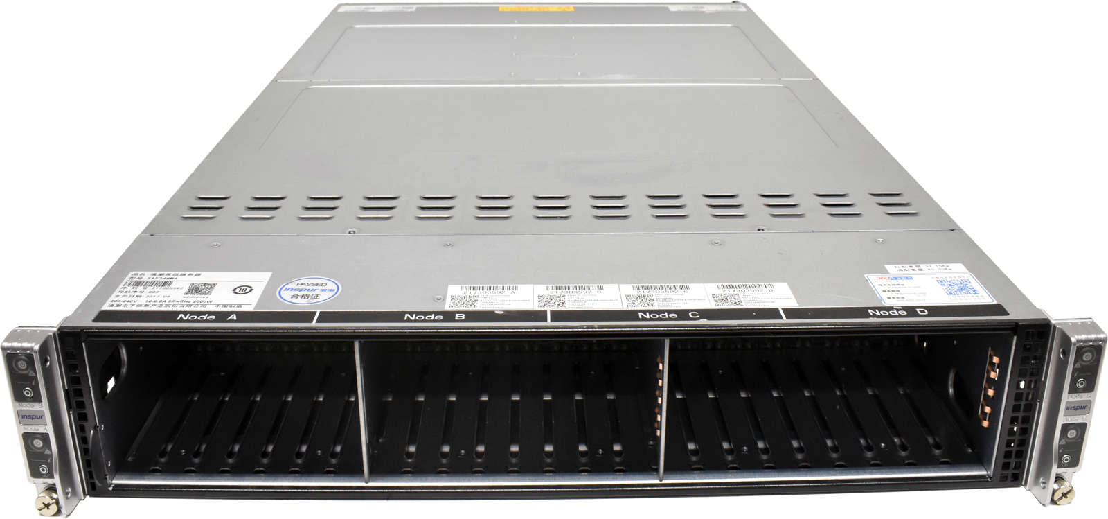 Inspur Node Server SA5248M4 4x Node X10DRT-PS-LC009 Board No CPU No RAM 24x 2,5