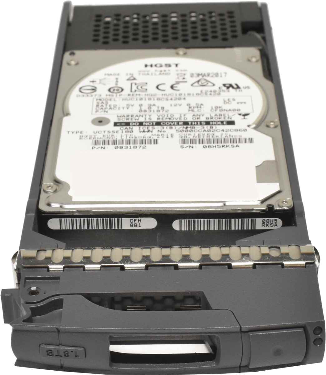 HGST 1.8TB 2.5" 10K 12G SAS HDD Festplatte HUC101818CS4204 0B31872 mit Rahmen