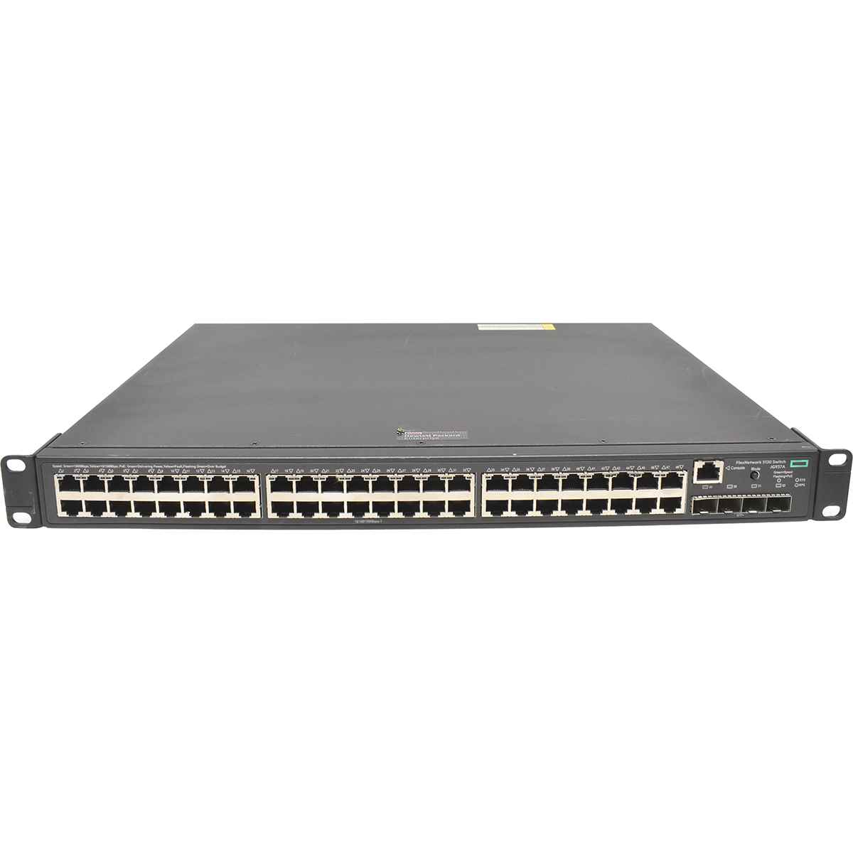 HP FlexNetwork 5130 JG937A 48-Port RJ-45 PoE+ GE Switch 4x SFP+ 10GB Rack Ears