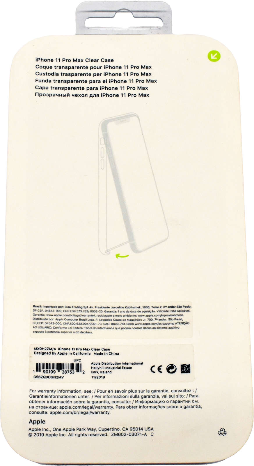 10x-Apple-Clear-Case-iPhone-11-Pro-Max-MX0H2ZM-A-N-004.jpg Apple Clear Case iPhone 11 Pro Max MX0H2ZM/A Neu