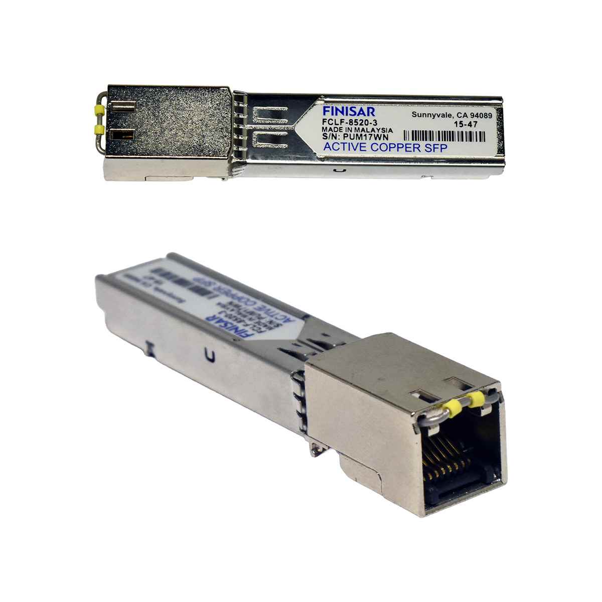 Finisar FCLF-8520-3 RJ-45 GE SFP Transceiver Module Finisar FCLF-8520-3 RJ-45 GE SFP Transceiver Module