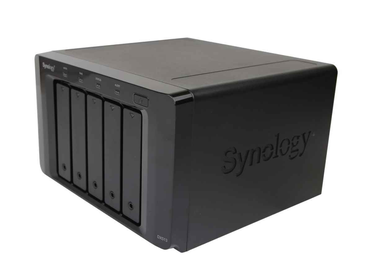 Synology NAS Expansion Unit DX513 5 Bay 3.5" / 2.5" Without HDD + Caddys Synology NAS Expansion Unit DX513 5 Bay 3.5" / 2.5" Without HDD + Caddys