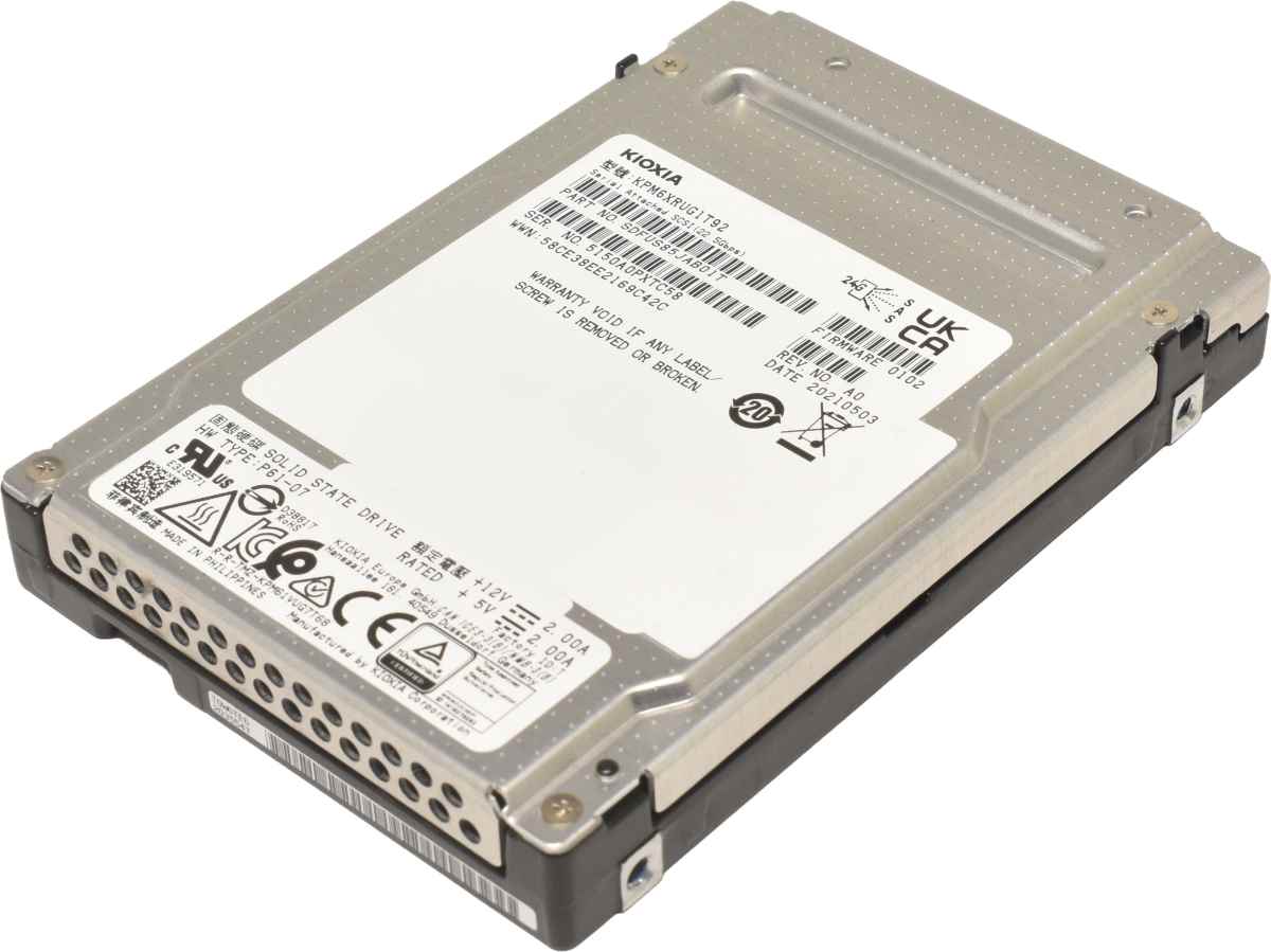 Kioxia 1.92TB 2.5" 24G SAS SSD KPM6XRUG1T92 SDFUS85JAB01T