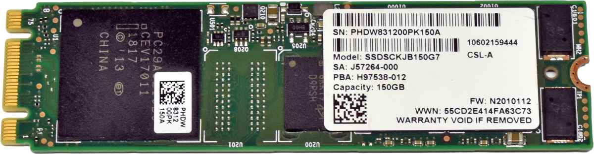 Intel SSDSCKJB150G7 M.2 2280 150GB 6G SATA BOSS SSD