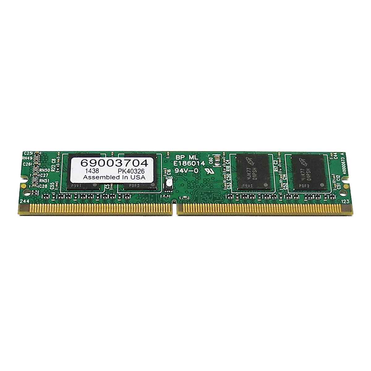 PNY Technologies 69003704 2GB PC3-10600 DDR3 ECC 244-pin VLP Mini-UDIMM, H PNY Technologies 69003704 2GB PC3-10600 DDR3 ECC 244-pin VLP Mini-UDIMM, H