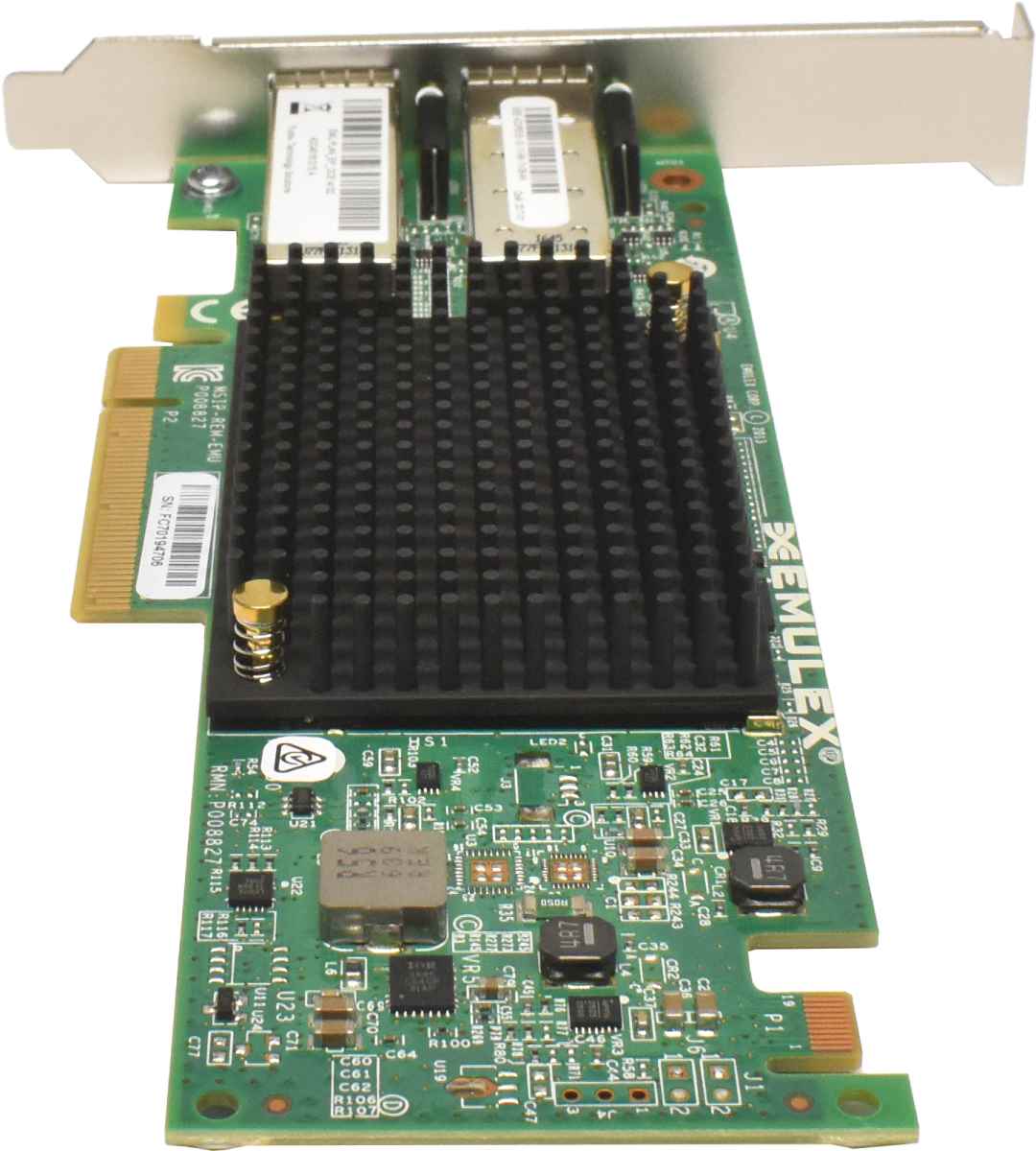 Emulex P008827 Dual-Port 10Gb/s PCIe x8 FC Host Bus Adapter P008827-21F FP