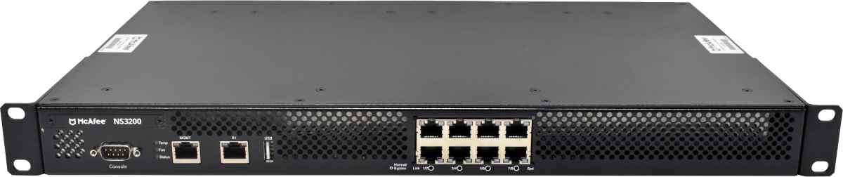 McAfee IPS-NS3200-FO 8-Port GE Network Security Platform 600-1649-07 NEW NEU