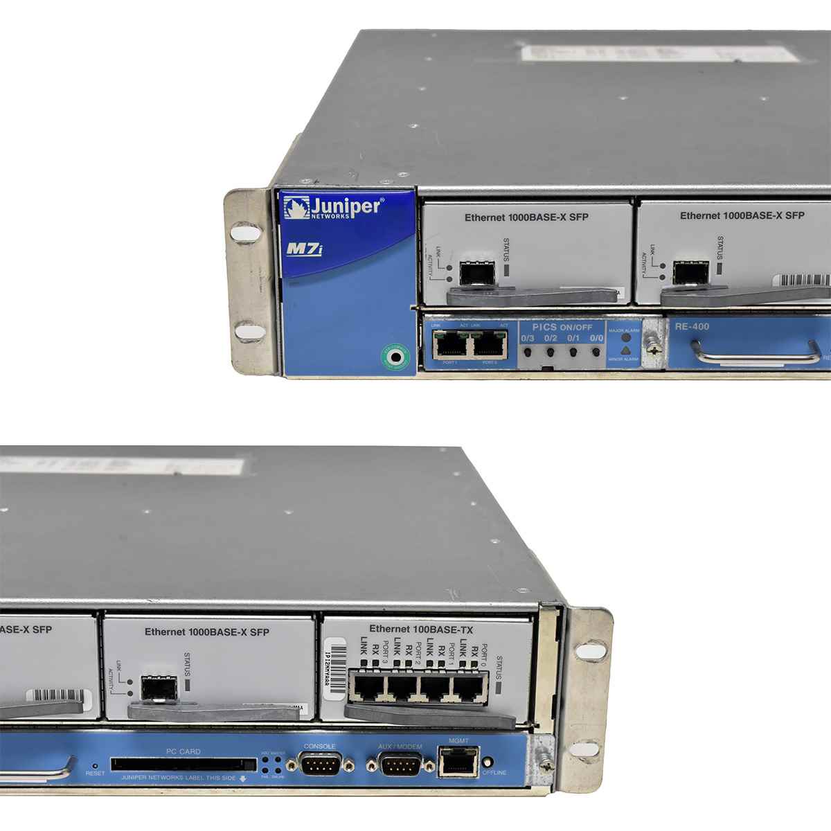 Juniper M7i +Module RE-400 +Module Ethernet 100Base-TX 3x Module Ethernet 1000Base-X SFP Juniper M7i +Module RE-400 +Module Ethernet 100Base-TX 3x Module Ethernet 1000Base-X SFP