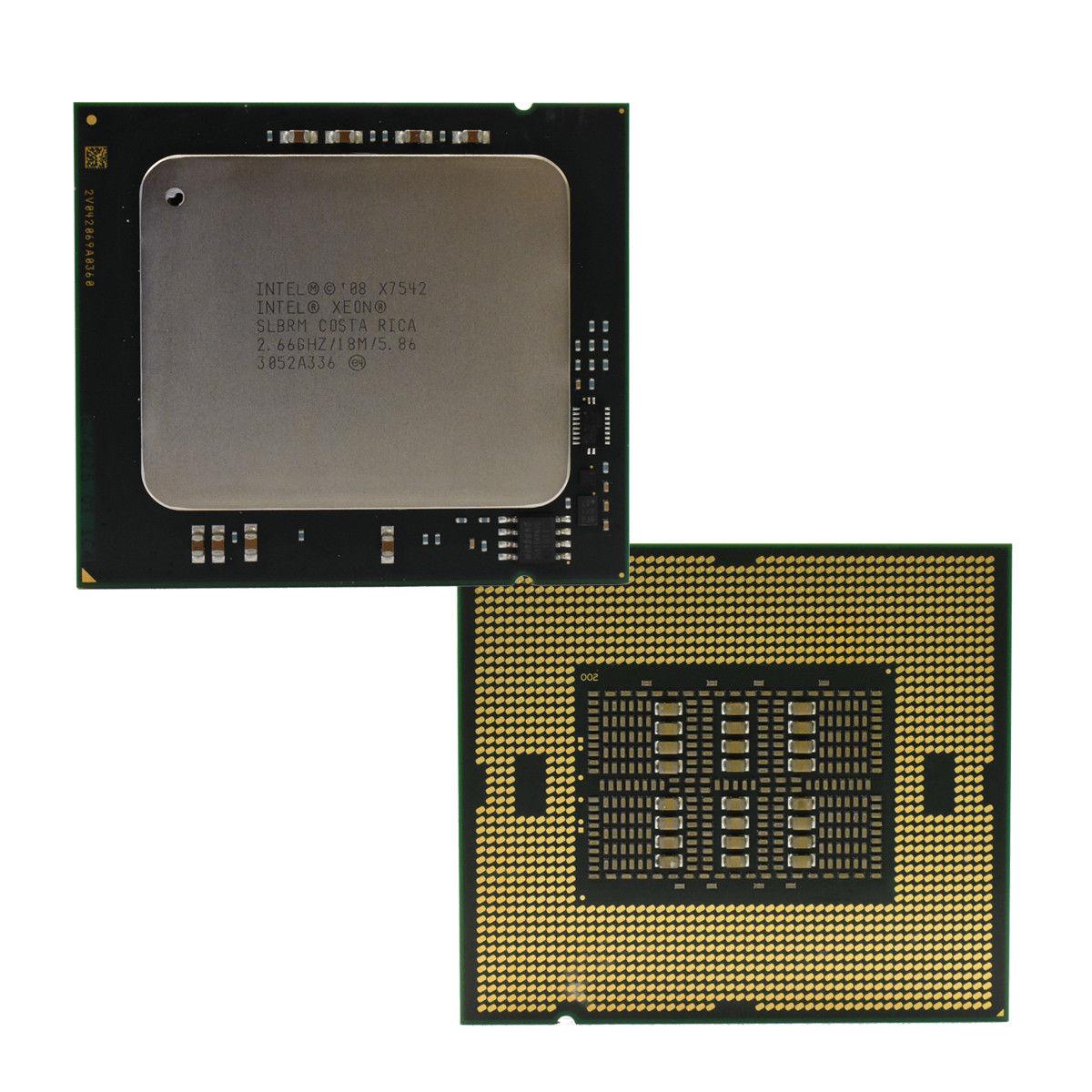 Intel Xeon Processor X7542 18MB Cache 2.66 GHz Clock Speed FC LGA 1567 P/N SLBRM Intel Xeon Processor X7542 18MB Cache 2.66 GHz Clock Speed FC LGA 1567 P/N SLBRM