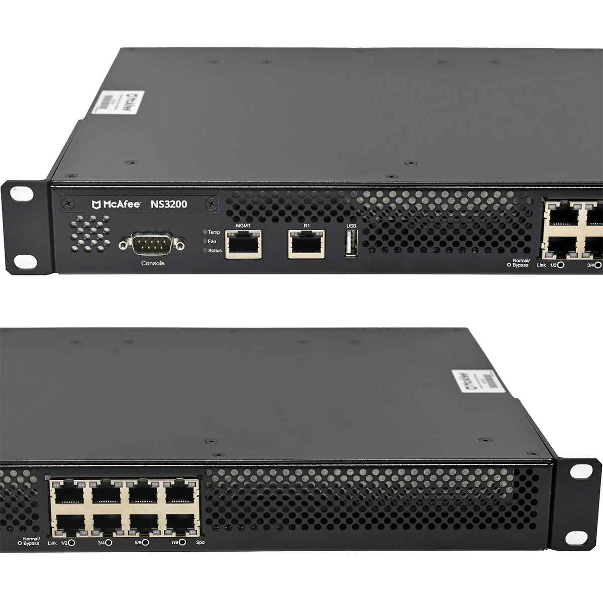 McAfee IPS-NS3200-FO 8-Port GE Network Security Platform 600-1649-07 NEW NEU