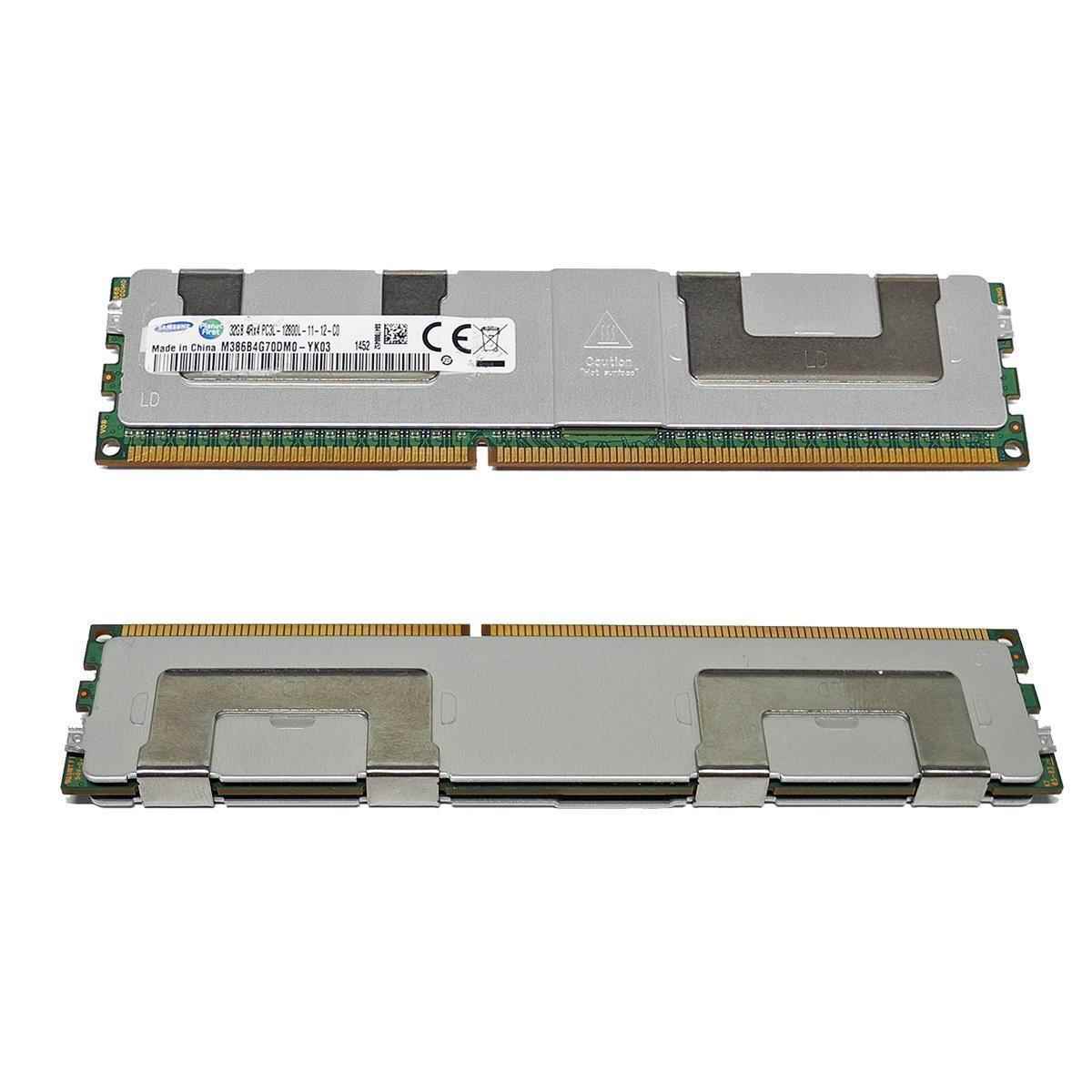 Samsung 32 GB PC3L-12800L 4Rx4 ECC M386B4G70DM0-YK03 RAM REG ECC DDR3 HP Samsung 32 GB PC3L-10600L 4Rx4 ECC RAM REG DDR3 M386B4G70DM0-YH93 647654-081