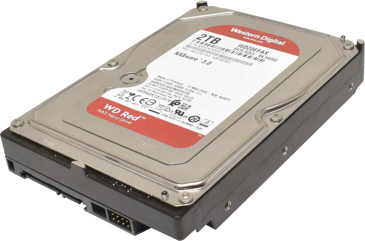 WD Western Digital Red NAS HDD 2TB 3.5" SATA 6Gb/s 5.4K WD20EFAX-68FB5N0 WD Western Digital Red NAS HDD 2TB 3.5" SATA 6Gb/s 5.4K WD20EFAX-68FB5N0