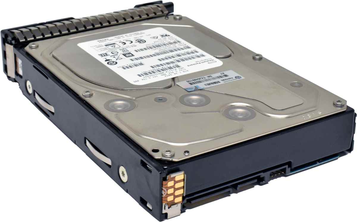 HP 6TB 3,5" 7,2K 3G HDD SATA HotSwap Festplatte 793762-001 803633-001 mit Rahmen