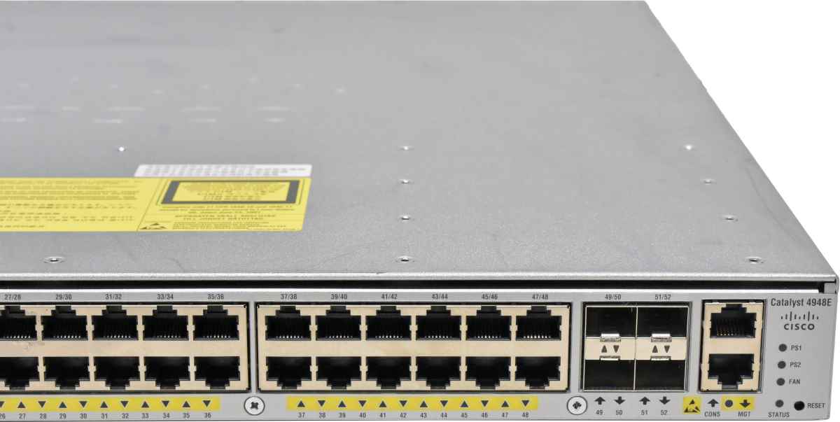 Cisco Catalyst WS-C4948E 68-4103-03 48-Port GE Switch 4x 10G SFP+ 2x Mini GBICs