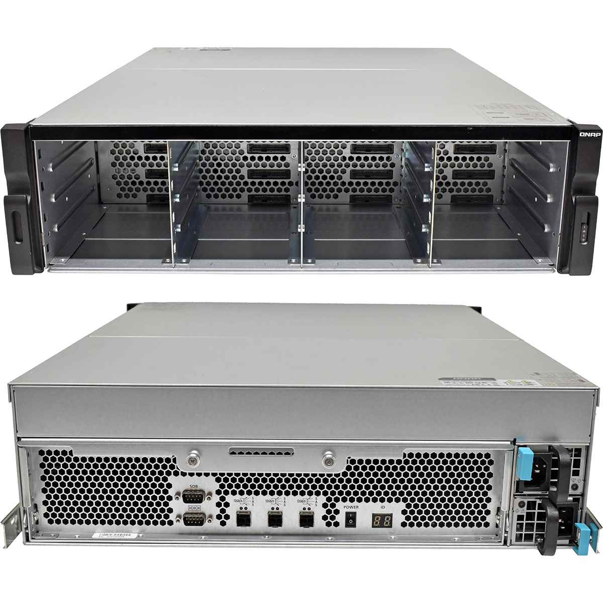 QNAP NAS Expansion Housing REXP-1620U-RP 3x 12G MiniSAS HD 16x 3,5 Zoll Drive Bays