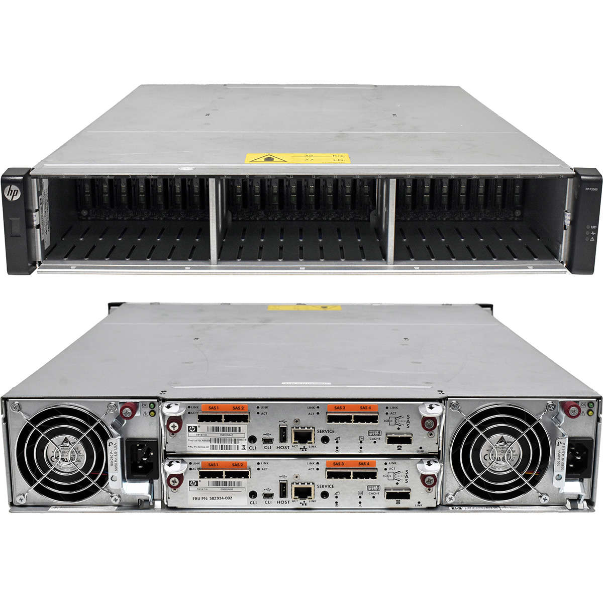 HP-StorageWorks-P2000-AW594B-2x-Controller-AW592B-005.jpg HP StorageWorks P2000 AW594B 2x Controller AW592B 24x SFF Bay 2x PSU no HDDs