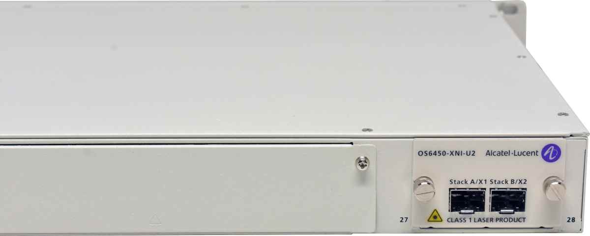 Alcatel-Lucent OS6450-P24 903173-90 24-Port PoE RJ-45 GE Switch 2xSFP+ 10G Modul OS6450-XNI-U2 +Rack Ears