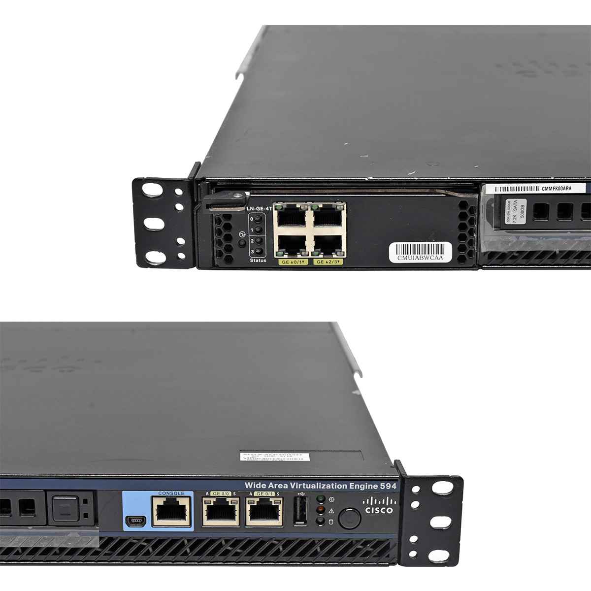 Cisco Wide Area Virtualization Engine 594 WAVE-594-K9 + Module WAVE-INLN-GE-4T +500GB HDD Cisco Wide Area Virtualization Engine 594 WAVE-594-K9 + Module WAVE-INLN-GE-4T +500GB HDD
