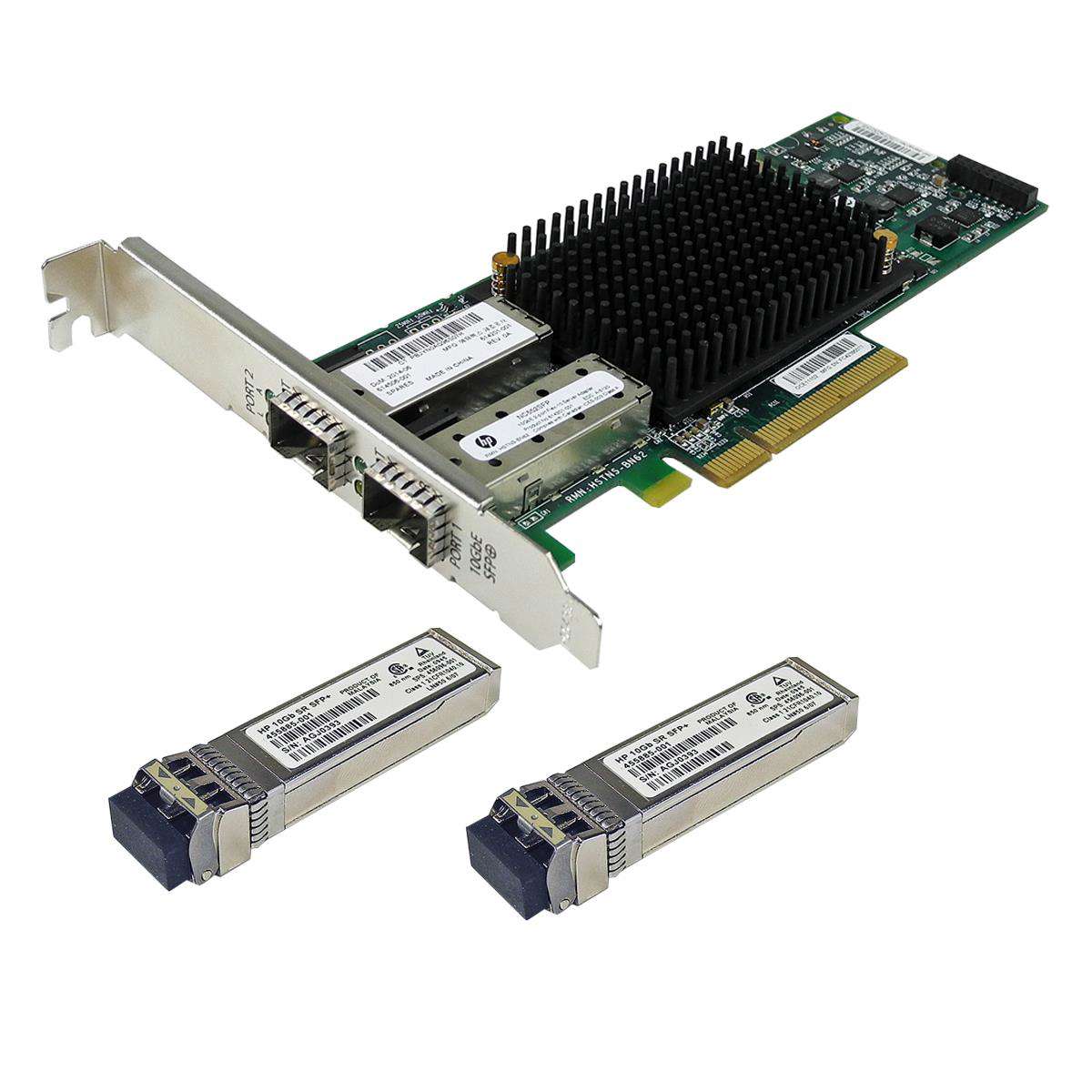HP-NC552SFP-FC-Dual-Port-2-x-10GbE-SFP-PCI-Express-001.jpg HP NC552SFP FC Dual-Port 2 x 10GbE SFP+ PCI-Express Server Adapter 614506-001 455885-001 FP